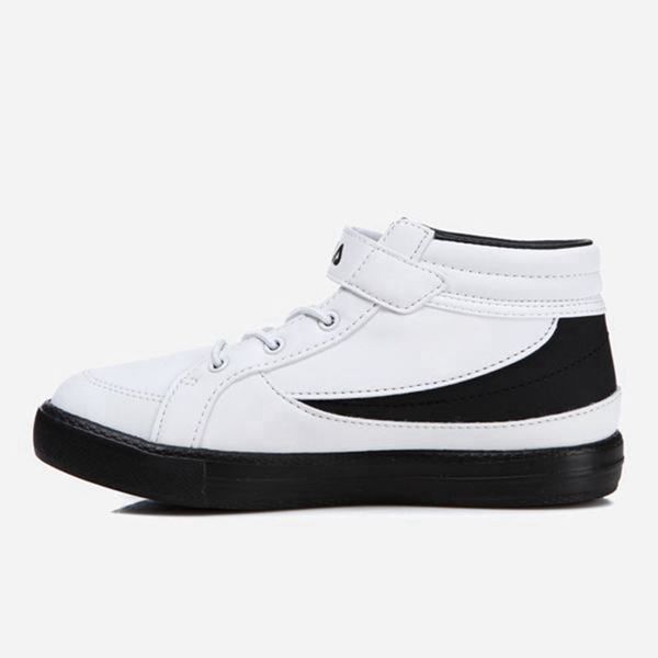 Fila Center Court Mid Boy's Lifestyle Shoes - White/Black,NZ 782-16475